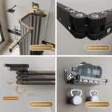 AquaExpand Uittrekbare Zuignap Douchegordijnstang