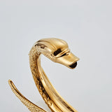 Klassieke Gouden Bad- & Douchekraan – Dubbele Handgreep | Wandmontage | Messing | Inclusief Slangen