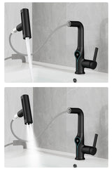 AquaGlow Waterval Wastafelkraan met Digitale Temperatuurweergave