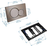 Toiletdrukknop | Elegant Design | Hoogwaardig Plastic & Metaal