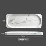 Vierdelige Badkamer accessoire set – Marmerlook