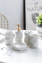 Keramische Badkamer accessoire set | Scandinavische Stijl