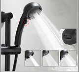 AquaJet Zwart Messing Wandkraan met Zijspuit