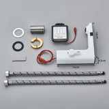 Witte Slimme Sensor Wastafelkraan met Digitaal Display – Touchless Mengkraan | Warm & Koud Water | Voor Badkamer