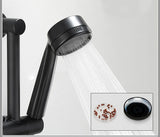 AquaJet Zwart Messing Wandkraan met Zijspuit