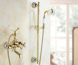 Luxe Gouden Badkraan met Kristalaccenten