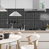 LuxeMarmer Zwart-Wit Marmerlook Wandstickers