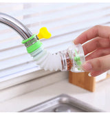 EcoStream 360 – Universele Waterbesparende Kraanbubbler met Rotatie Nozzle