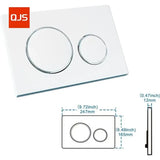 Toiletdrukknop Set | Dubbele Spoelfunctie | Geschikt voor Geberit Sigma 20