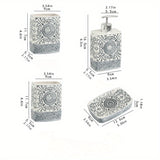 4-delige Keramische Badkamerset | Boho Chic