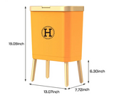 GoldenSlim Moderne Prullenbak met Deksel