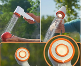 GlowShower 2025 – Draagbare Campingdouche met LED & Oplaadbare Batterij | Voor Outdoor, Auto, Tuin & Meer