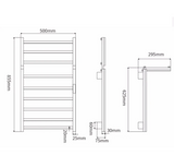 LuxeHeat WiFi Elektrische Handdoekverwarmer