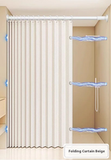 MagnaFold Opvouwbaar Douchegordijn met Magneten