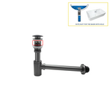 AquaStop Luxe Koperkleurige Geurvrije Sifon & Pop-Up Afvoer