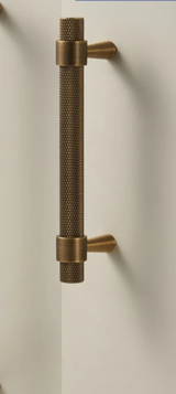 Nurlin Massief Messing Geribbelde T-Bar Handgreep