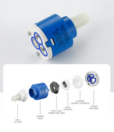 GoldKnurl One – Luxe Geborsteld Gouden Wastafelkraan met 360° Rotatie