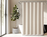 LuxeLinnen Douchegordijn – Waterdicht & Dik Imitatie Linnen