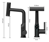 AquaGlow Waterval Wastafelkraan met Digitale Temperatuurweergave