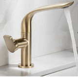 AquaLux Wastafelkraan – Draaibare Luxe Koud-Warm Kraan met Messing Behuizing