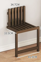 Ultra-Slanke Inklapbare Wandkruk – Ruimtebesparende Massief Bamboe Ingangsbank