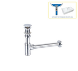 AquaStop Luxe Koperkleurige Geurvrije Sifon & Pop-Up Afvoer