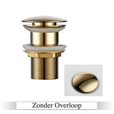 LuxDrain Pop-Up Afvoerplug – Stijlvolle Wastafel Stopper in Zwart, Goud en Rosé