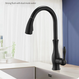 AquaFlex – Zilveren Uitschuifbare Keukenkraan met 360° Draaibare Uitloop