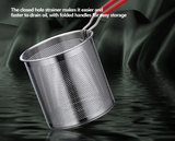 TempuraPro – Japanse Diepe Oliebesparende Frituurpan Set van 304 Roestvrijstaal