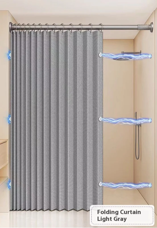 MagnaFold Opvouwbaar Douchegordijn met Magneten