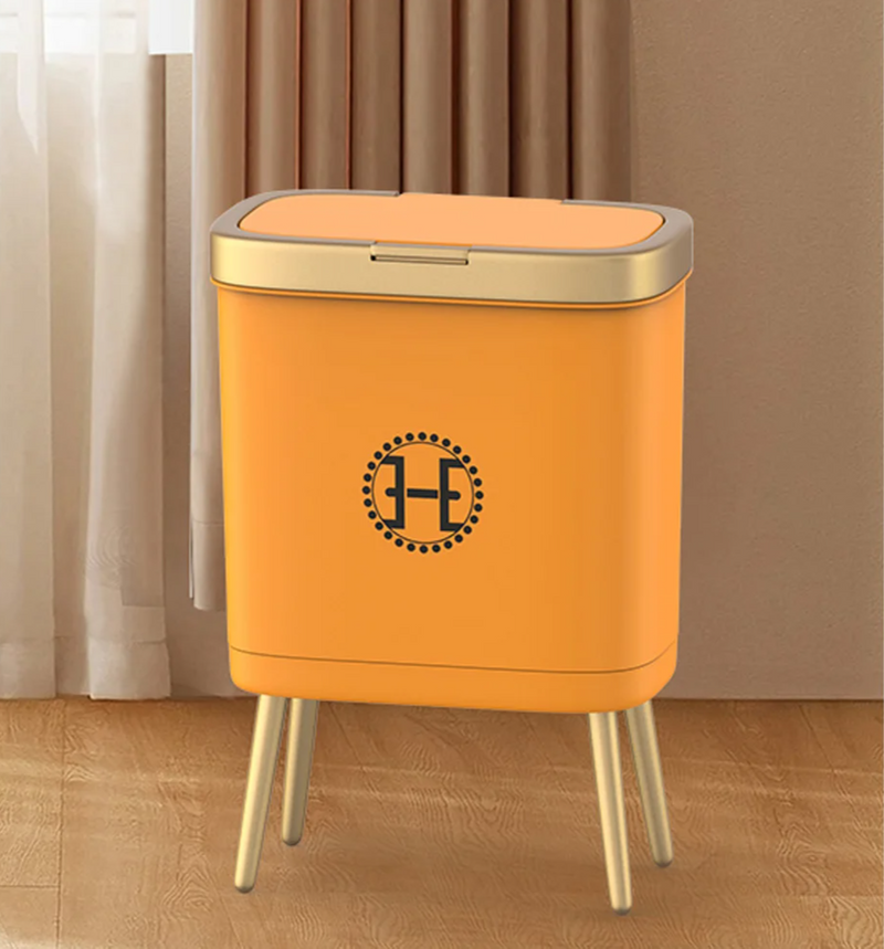 GoldenSlim Moderne Prullenbak met Deksel