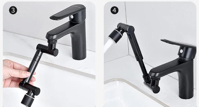 FlexiFlow 360° Draaibare & Uittrekbare Kraankop