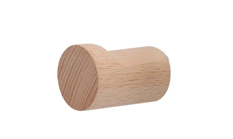 Nurlin Minimalistische Beuken- & Notenhouten Wandhaak