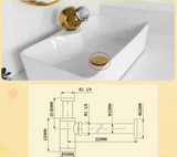 AquaStop Luxe Koperkleurige Geurvrije Sifon & Pop-Up Afvoer