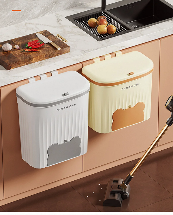 EcoBin Keuken & Badkamer Wandprullenbak – 8.5L / 12L Met Deksel