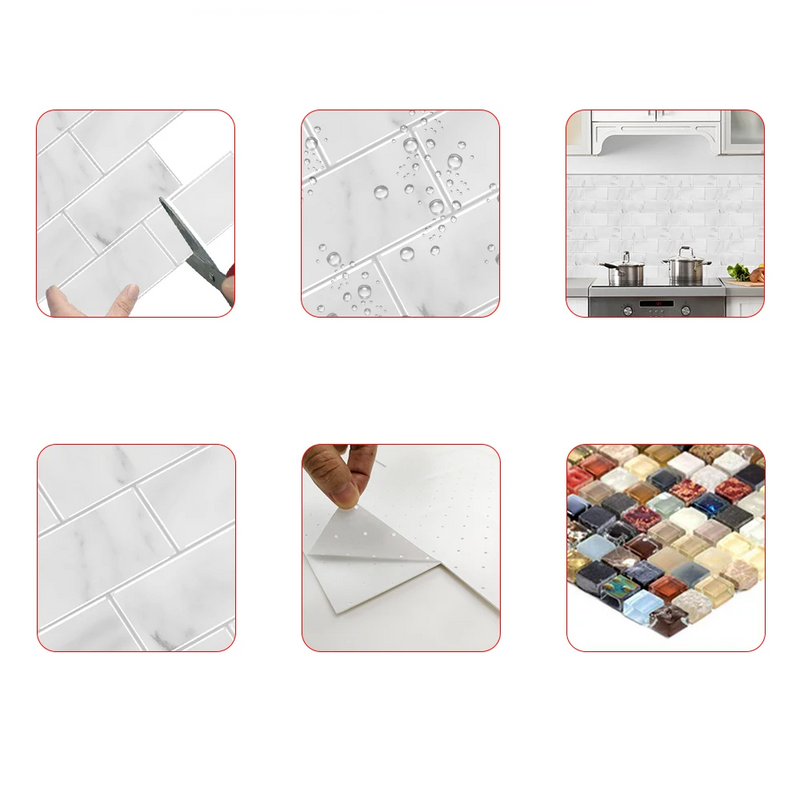 VividTiles Peel & Stick 3D Wandtegels