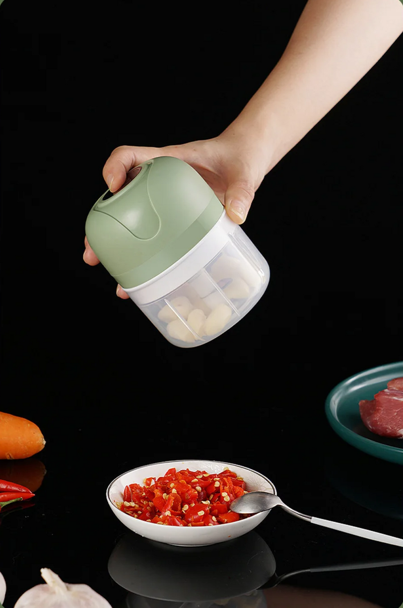 ChopCharge Mini USB Draadloze Knoflookhakker