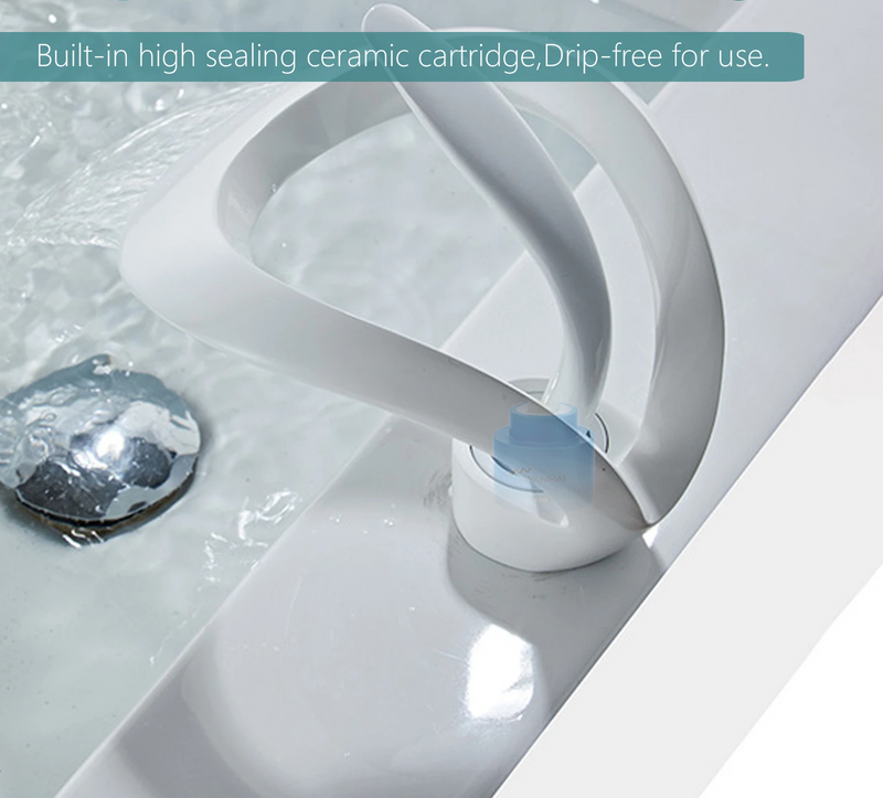 AquaLuxe Waterval Wastafelkraan