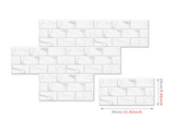 RetroBrick – 6-delige Zelfklevende Retro Baksteen Wandstickers (30x15cm)