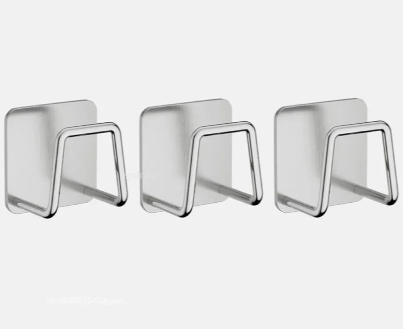 StickDry RVS Sponshouder – Zelfklevende Organizer voor Goothoek & Keukenaccessoires
