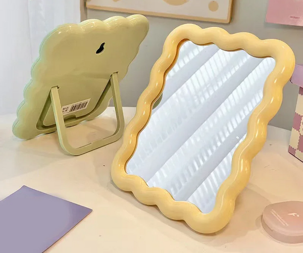CremaWave Corrugated Desktop & Handheld Make-up Spiegel