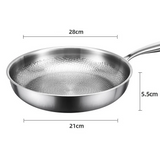 TitanPro – Pure Titanium Koekenpan met Hamerpatroon