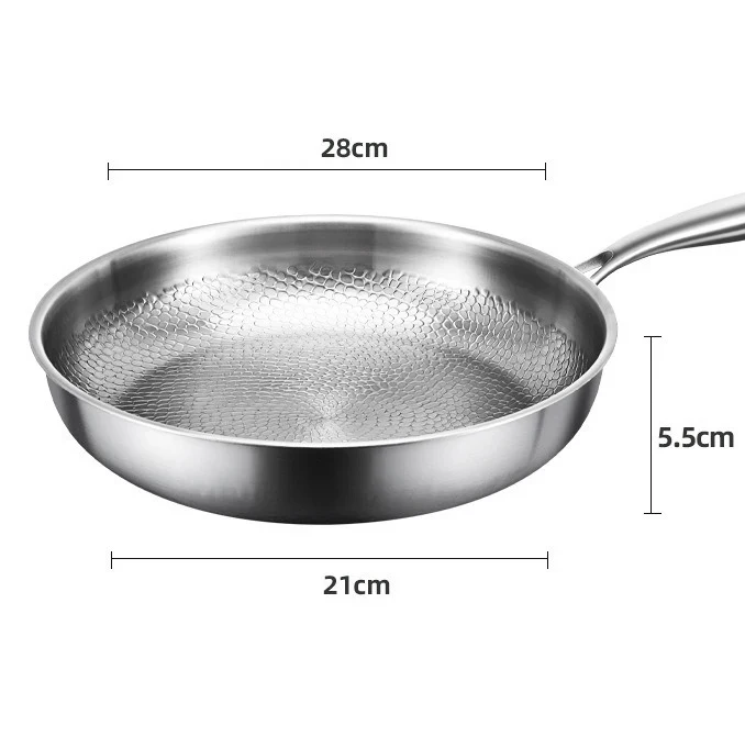 TitanPro – Pure Titanium Koekenpan met Hamerpatroon