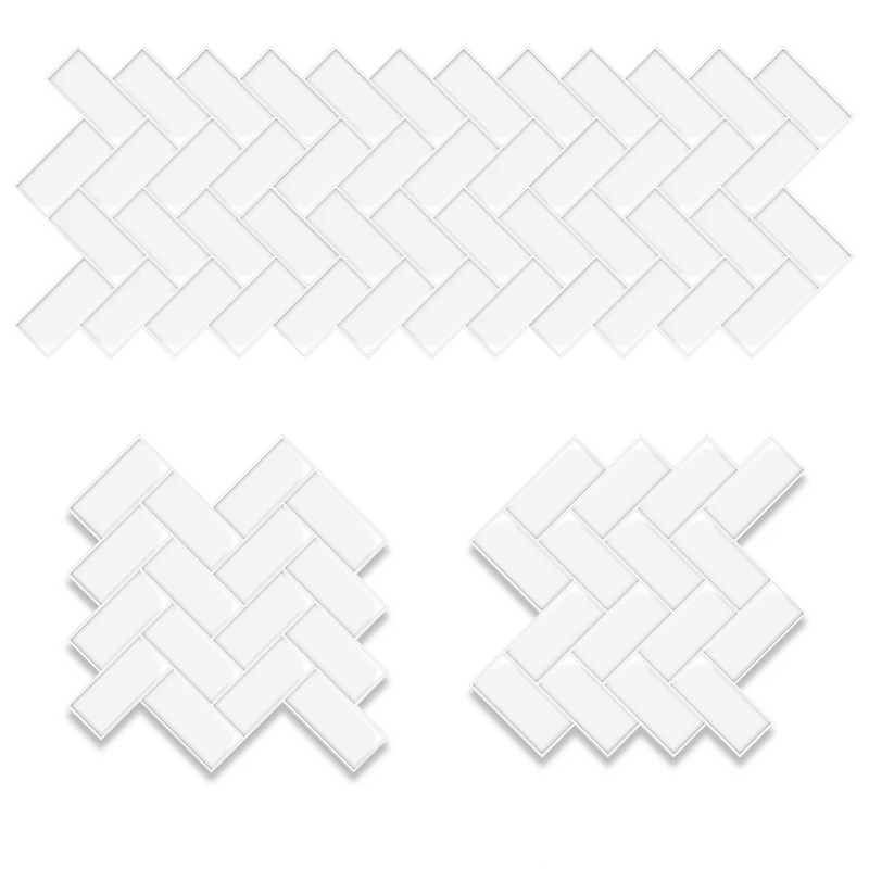 StickaTile 3D Tegellook Wandstickers – Zelfklevende Warmtebestendige Tegelstickers (10 stuks)