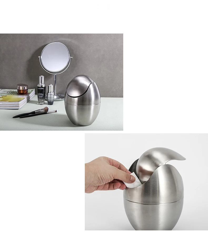 LuxBin Mini Prullenbak van Roestvrijstaal