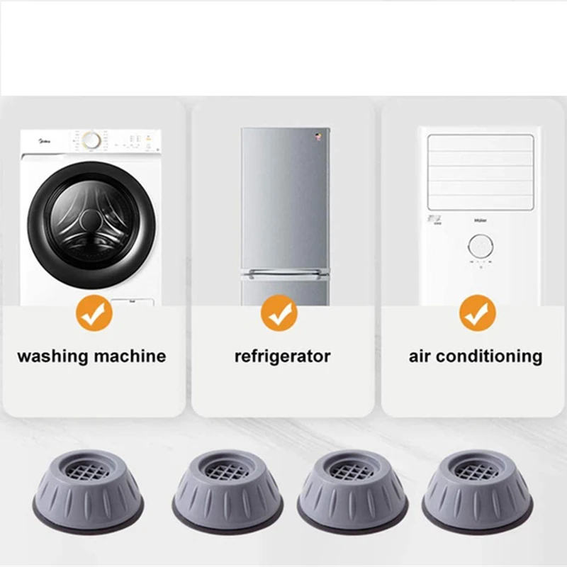SilentGuard – Anti-Trill & Anti-Slip Wasmachine- en Meubelvoeten (4 stuks)