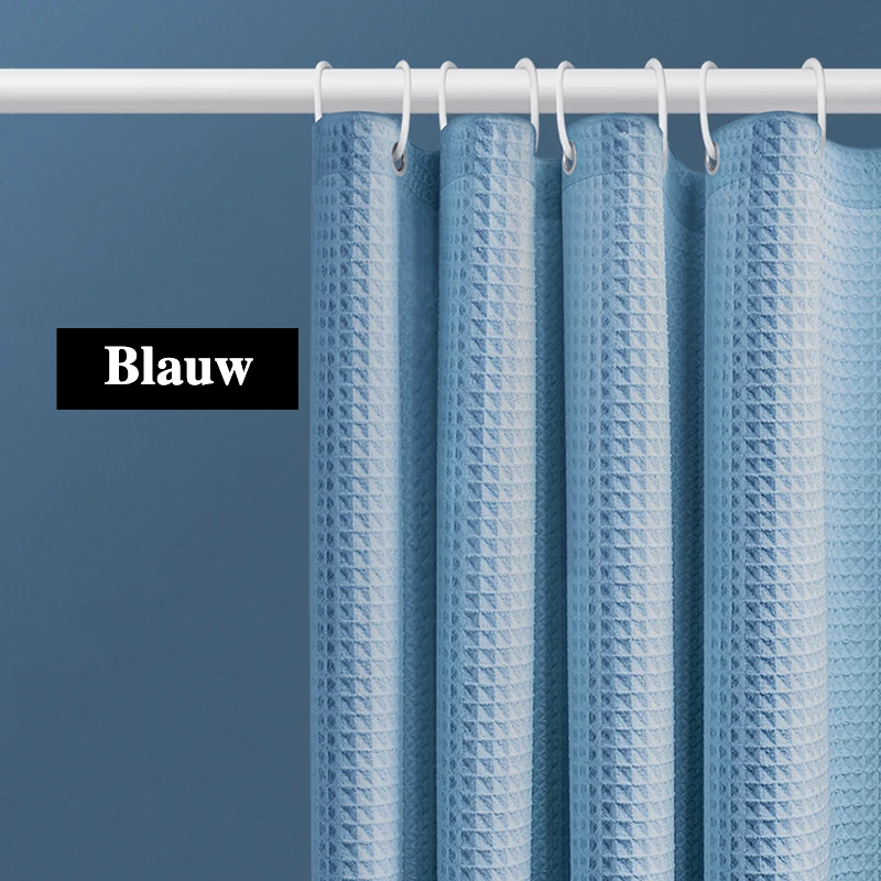 AquaWafel Luxe Douchegordijn – Extra Dik Wafelpatroon