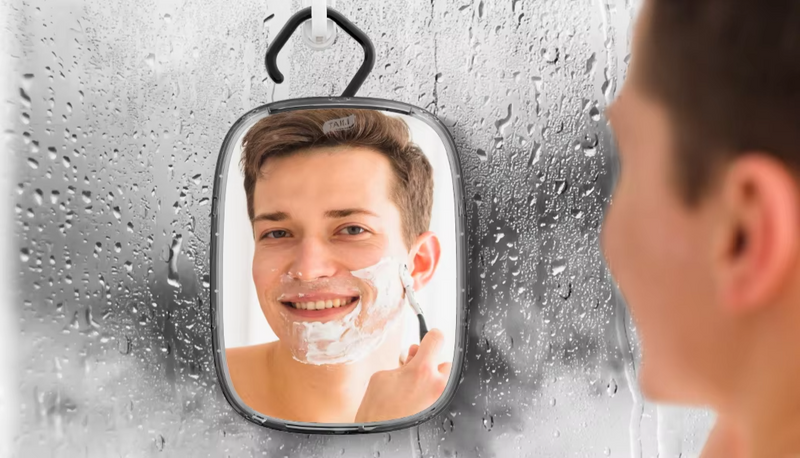 ClearView Douchespiegel – Condensvrije Spiegel voor Scheren & Reizen