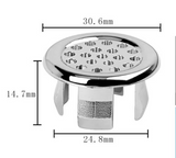 LuxDrain RingCover – Messing Overloopring voor Wastafel