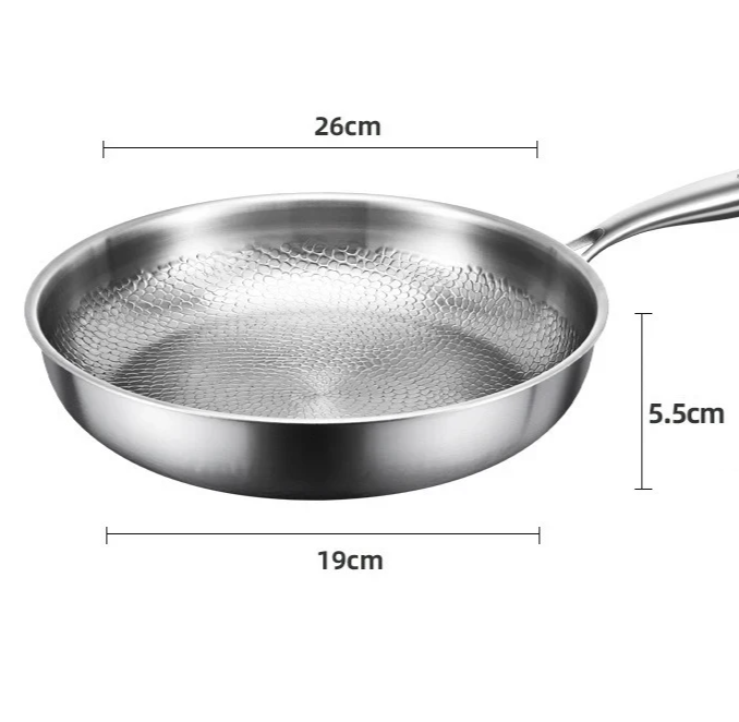 TitanPro – Pure Titanium Koekenpan met Hamerpatroon